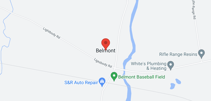 map of 989 Belmont Road